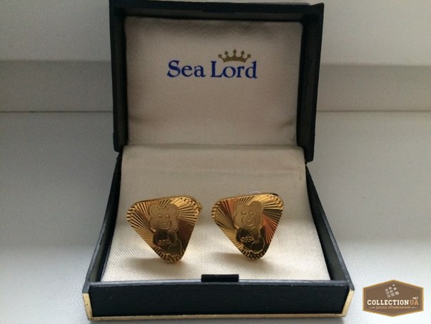 Фото 2. Продам эксклюзивные Запонки Sea Lord позолоченные,Олимпийский мишка, Олимпиада-80
