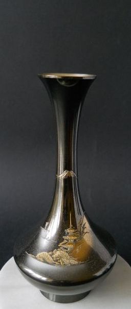 Фото 2. Винтажная Японская ваза из смешанных металлов
