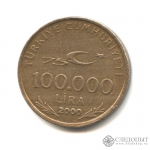 100000 лир 2000 года