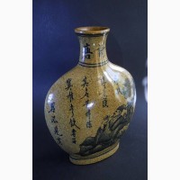 Китайская керамическая ваза с изображением ЦЗЮНЬ ЦЗЫ