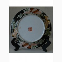 Большое старинное Китайское керамическое блюдо