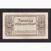 20 000 000 марок 1923г. Вис Баден. Германия. 095771