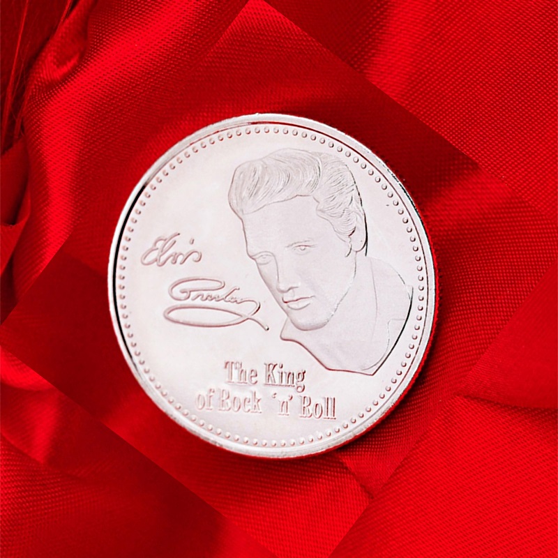 Фото 3. Сувенир-медаль памяти Элвиса Пресли