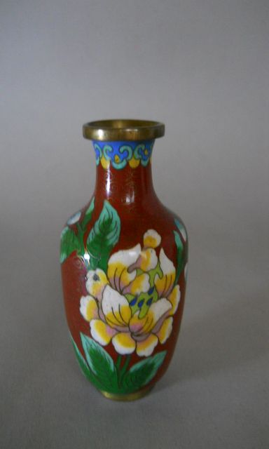 Фото 11. Две винтажные Китайские вазы клуазоне