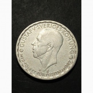 1 крона 1947г. Швеция. серебро