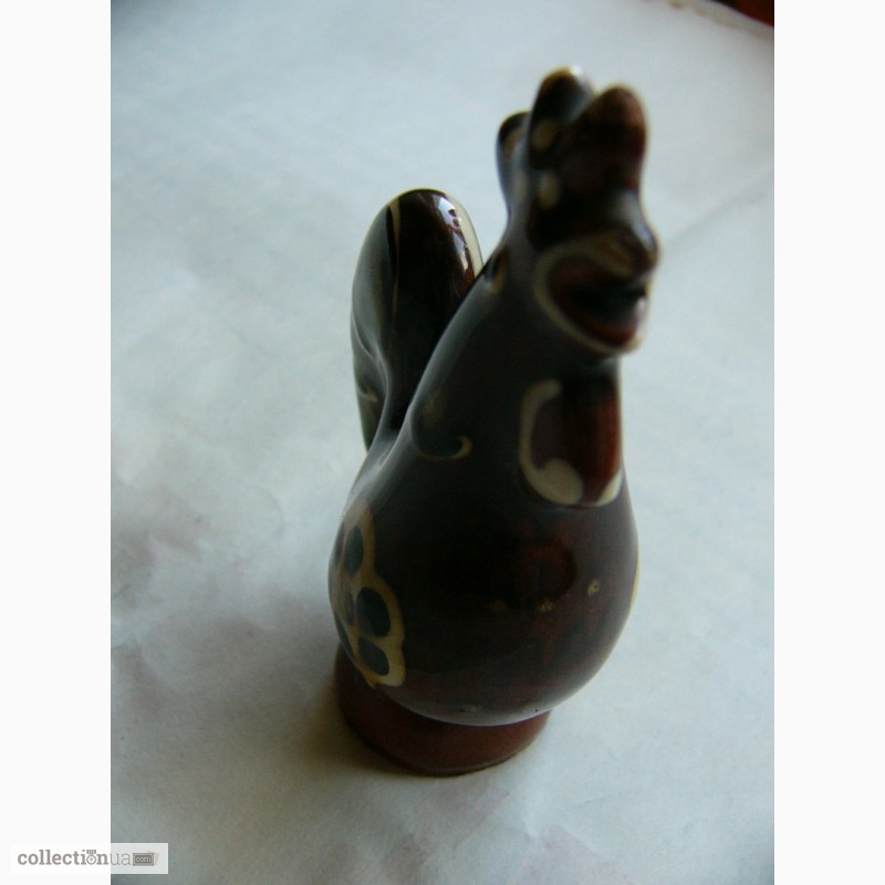 Фото 5. Расписной петушок, керамика, глазурь, СССР, миниатюра