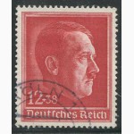 Почтовая марка. Adolf Hitler. Deutsches Reich. 12+38 pfg. 1938г. SC 656. USED