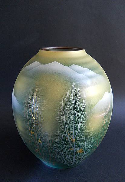 Японская керамическая ваза