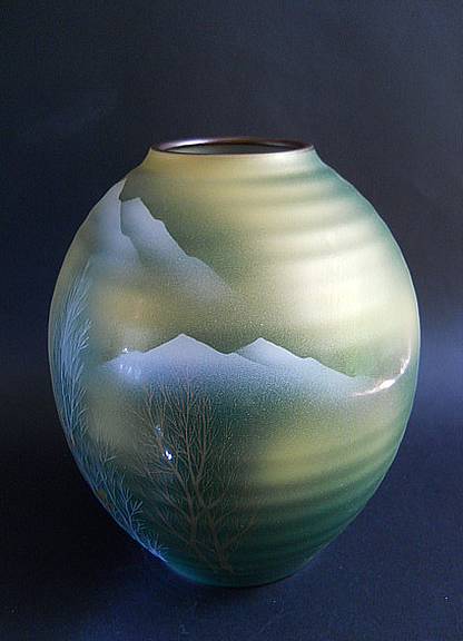 Фото 4. Японская керамическая ваза