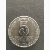 Продам рідку колекційну монету 5 коп. 1996р