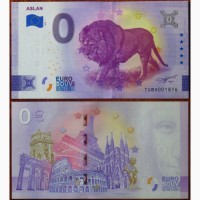 Сувенірна банкнота 0 євро 2022 - Аслан, UNC