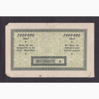 1 000 000 марок 1923г. Макдебург. В 185179. Германия
