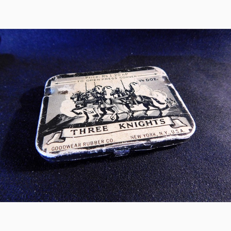 Фото 4. Старинная Американская металлическая жестяная коробка шкатулка редкая антикварная