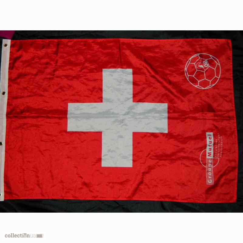 Футбольный флаг Швейцария Switzerland 2008 Groupe Mutuel Football