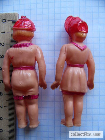 Фото 9. Старинные Целлулоидные куклы 2 шт. по 8см. мальчик и девочка 20-30годы
