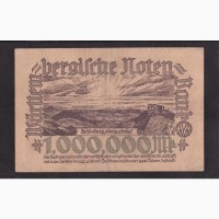 1 000 000 марок 1923г. Штутгарт. F 016499. Германия