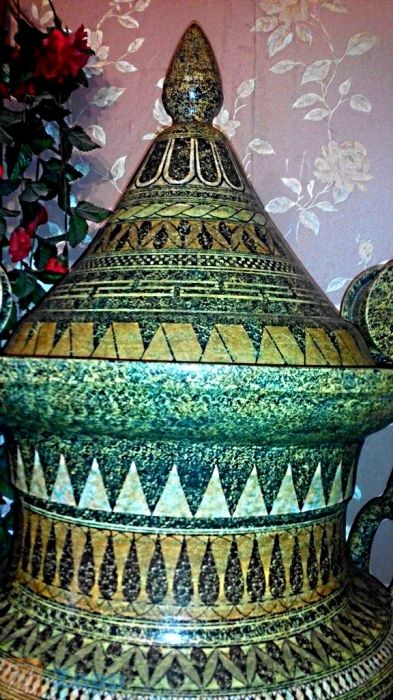 Фото 4. Две большие напольные вазы по цене одной. Ручная роспись. Гончарная работа, керамика, Киев