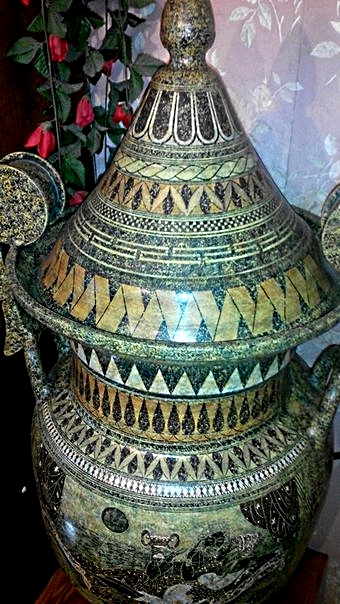 Фото 2. Две большие напольные вазы по цене одной. Ручная роспись. Гончарная работа, керамика, Киев