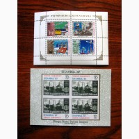 Добірка марок Турції та Греції, 7 блоків