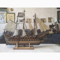 Модель ручной работы парусника конца 17 века