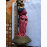 Подсвечник-статуэтка Девушка с факелом 25см, артели имХVIII партконференции, Кунгурский гипс
