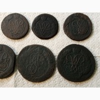 15 монет от Елизаветы Петровны до Екатерины II. с 1757г - 1763г