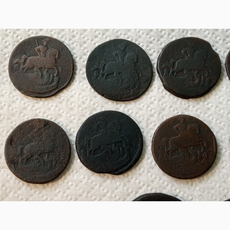Фото 7. 15 монет от Елизаветы Петровны до Екатерины II. с 1757г - 1763г