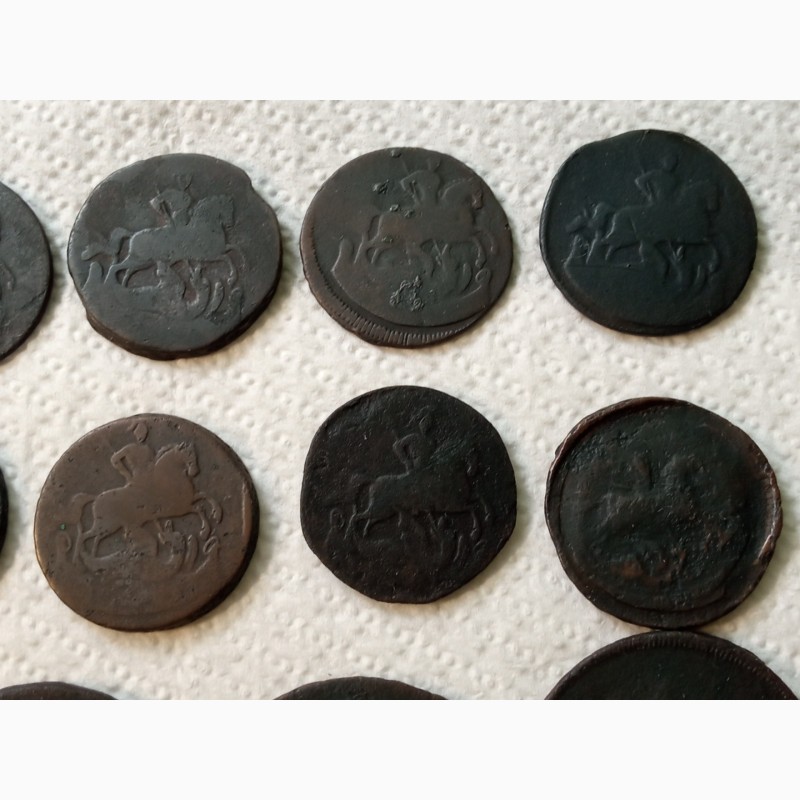 Фото 8. 15 монет от Елизаветы Петровны до Екатерины II. с 1757г - 1763г
