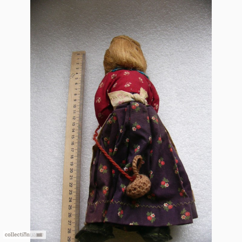 Фото 4. Редкая, антикварная, Коллекционная кукла - бабушка со спицами, 50-е годы, Англия
