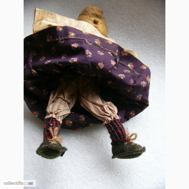 Фото 7. Редкая, антикварная, Коллекционная кукла - бабушка со спицами, 50-е годы, Англия
