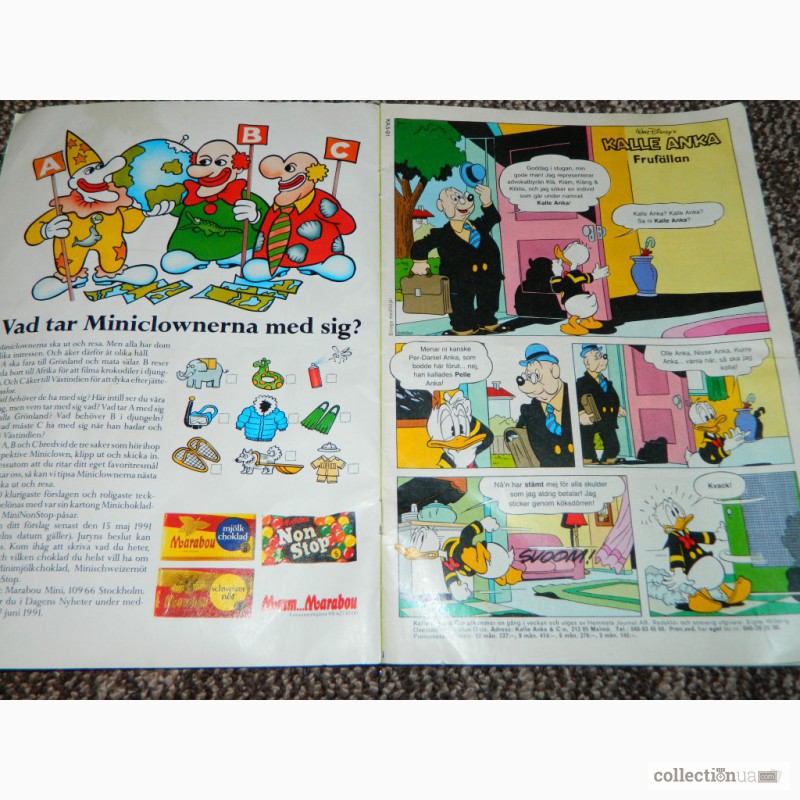 Фото 3. Комиксы Walt Disney Дисней - Дональд Дак Donald Duck 1991 на шведском
