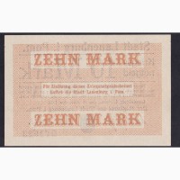 10 марок 1918г. 012522. Лауэнбург. Германия. Пресс