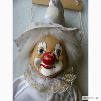 Редчайшая, коллекционная, Театральная кукла-марионетка Клоун, Германия 60-е
