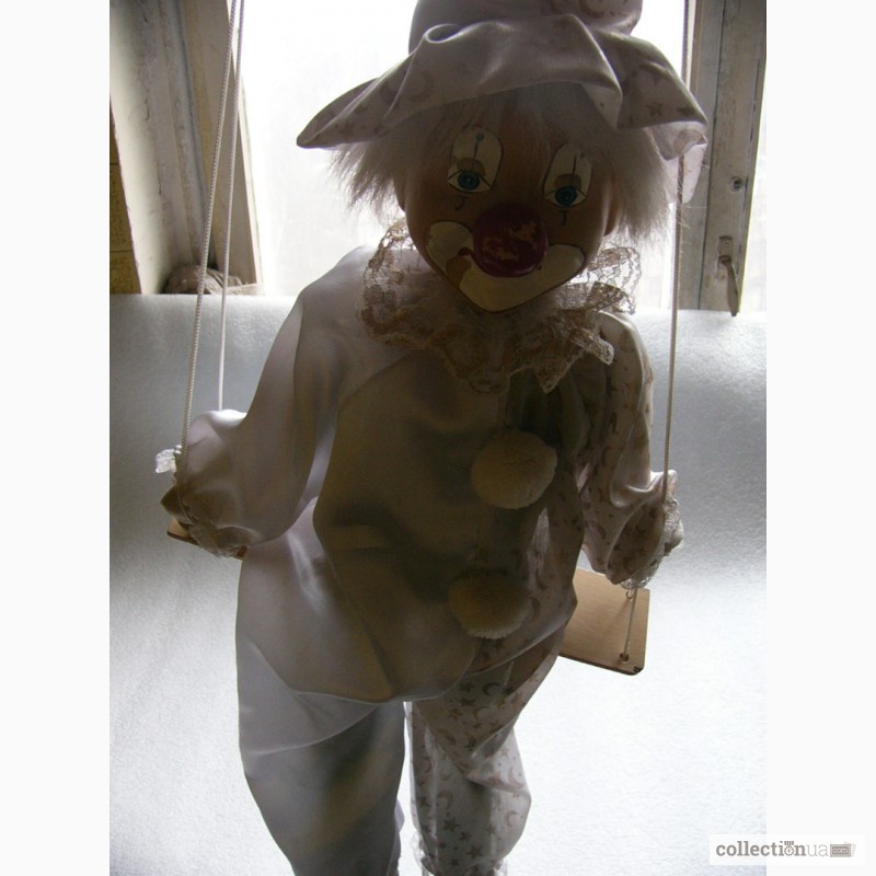Фото 10. Редчайшая, коллекционная, Театральная кукла-марионетка Клоун, Германия 60-е