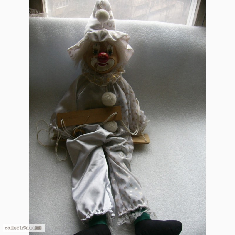Фото 5. Редчайшая, коллекционная, Театральная кукла-марионетка Клоун, Германия 60-е