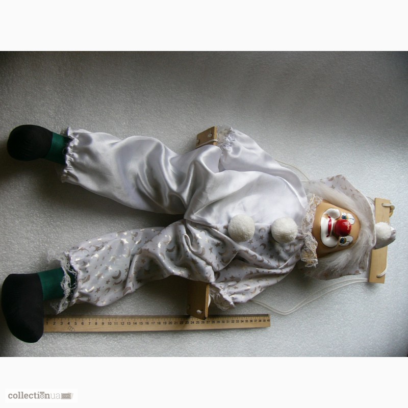 Фото 7. Редчайшая, коллекционная, Театральная кукла-марионетка Клоун, Германия 60-е