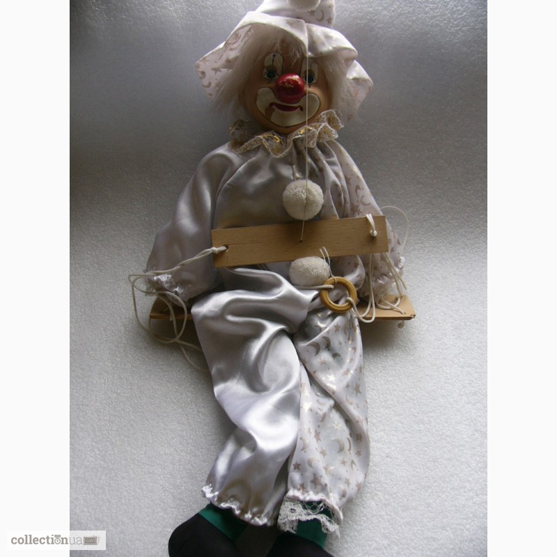 Фото 8. Редчайшая, коллекционная, Театральная кукла-марионетка Клоун, Германия 60-е