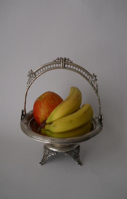 Фото 10. Викторианская корзина фруктовница-конфетница из столового серебра