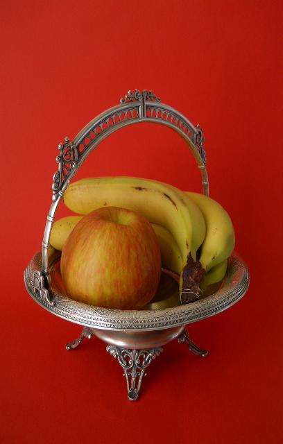 Фото 4. Викторианская корзина фруктовница-конфетница из столового серебра