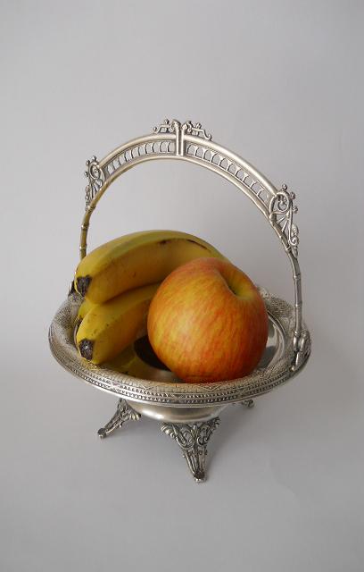 Фото 8. Викторианская корзина фруктовница-конфетница из столового серебра