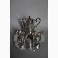 Винтажный кофейный набор из столового серебра