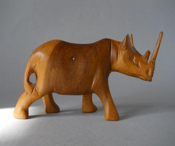 Фото 2. Винтажная статуэтка носорога
