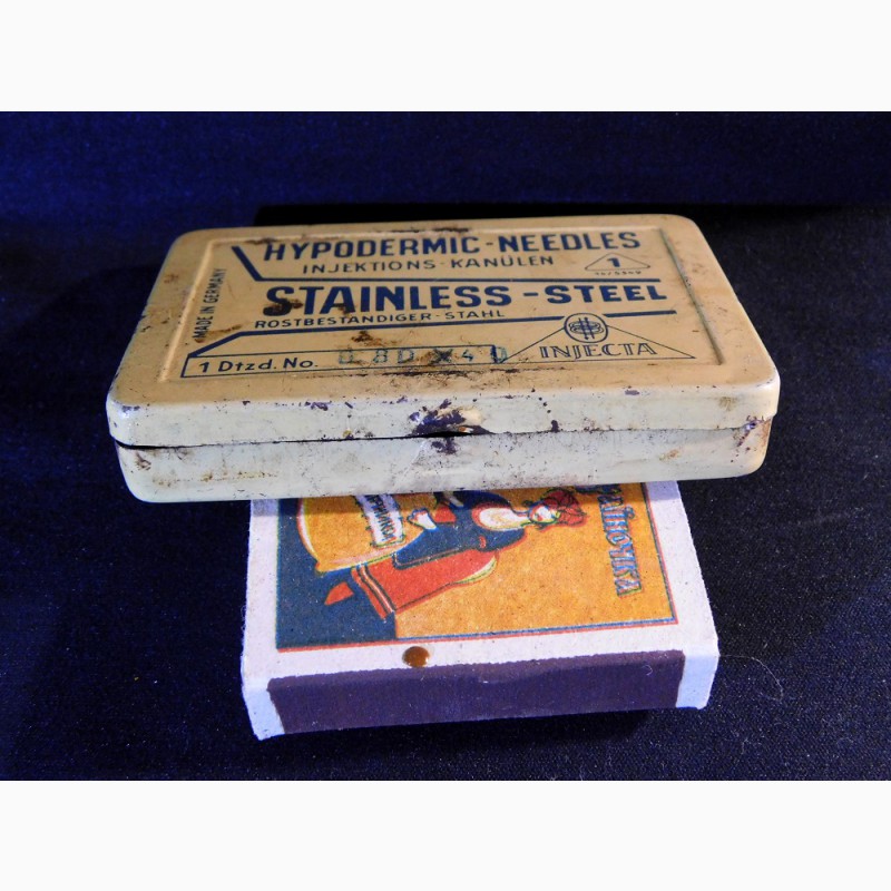 Фото 4. Старинная жестяная коробка Германия немецкая редкая военная медицинская коробок