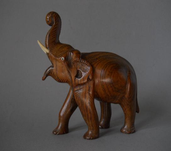 Фото 7. Винтажная деревянная статуэтка слона