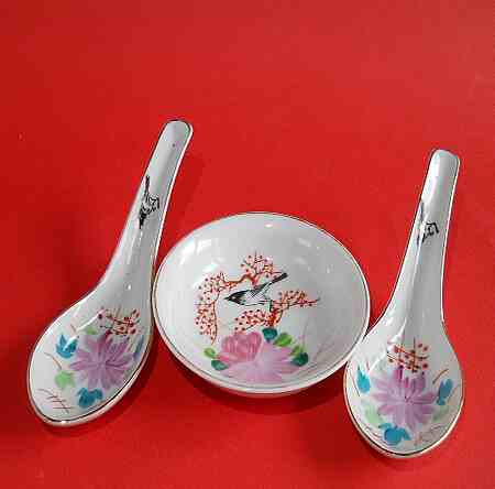 Фото 19. Винтажный Китайский фарфоровый набор посуды