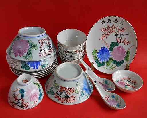 Фото 2. Винтажный Китайский фарфоровый набор посуды