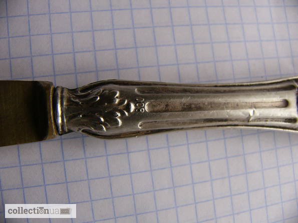 Фото 4. Нож Solingen серебро 800пробы, дореволюция, Германия