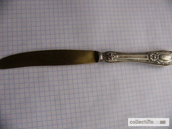 Фото 5. Нож Solingen серебро 800пробы, дореволюция, Германия