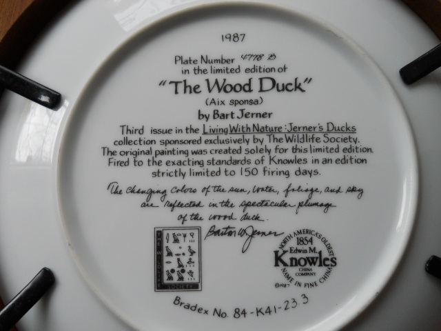 Фото 9. The Wood Duck - коллекционное, настенное блюдо