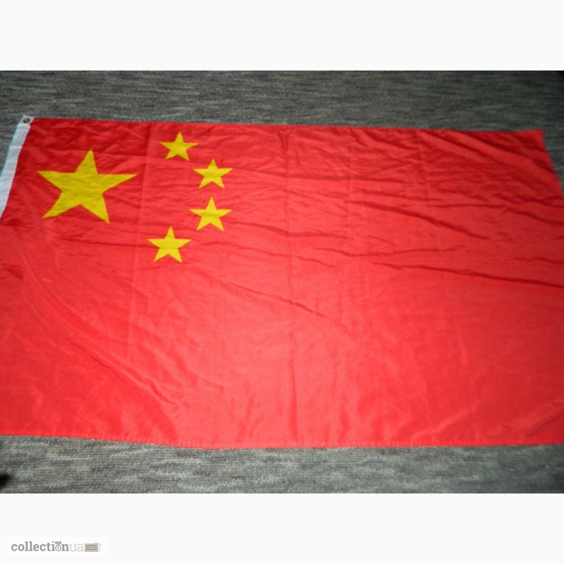 Фото 2. Флаг Китая / Китайская Народная Республика / КНР 87см на 151см